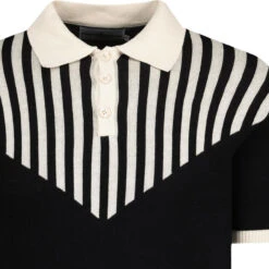 Firebird Mod Waffle Stripe Polo B -Trendify Shop madcapengland firebird polo black detail 43375.1687270506