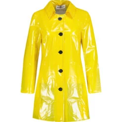 Jackie MADCAP Made In England Retro 60s Raincoat Y -Trendify Shop madcapengland jackie raincot yellow front 58946.1687515302