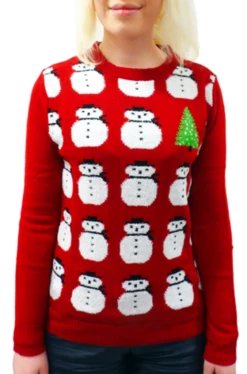 Frosty Retro 70s Indie Snowman Christmas Jumper -Trendify Shop retro christmas reindeer jumper wfr3 43801.1661339083