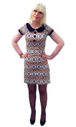 Dollierocker Aztec MADCAP Retro 60s Vintage Dress -Trendify Shop retro dress dollierocker flowers4 90526.1661339111
