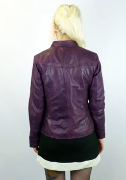 Casino Retro 70s Leather Jacket B -Trendify Shop retro womens leather jacket purple2 87335.1661338799