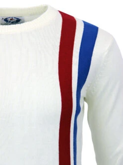 Action Womens Mod Racing Jumper RW -Trendify Shop womens racing jumper off white 3 70263.1661272012 5